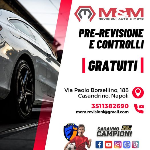 Per la tua revisione auto e moto ti consigliano la professionalità e la velocità di M&M Revisioni!